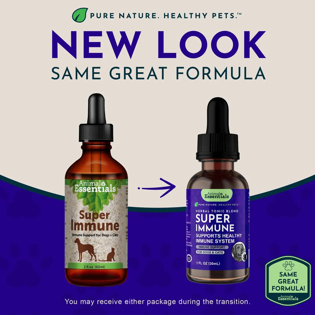 Animal Essentials Herbal Tonic Blend Super Immune Supports Healthy Immune System for Dogs & Cats - Dog Supplements &