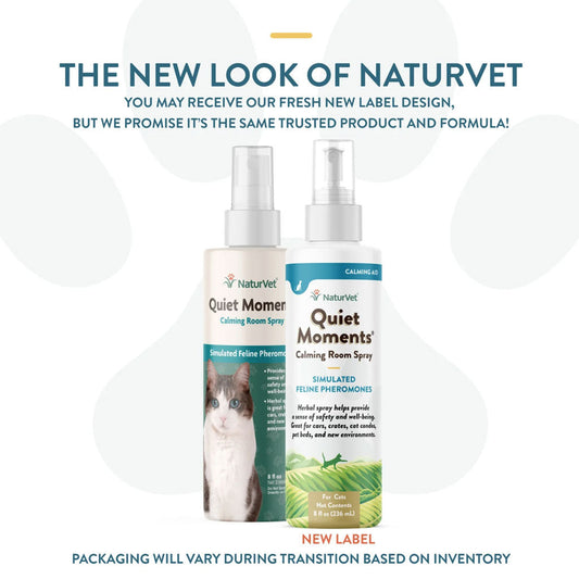 NaturVet Quiet Moments Herbal Calming Room Spray for Cats