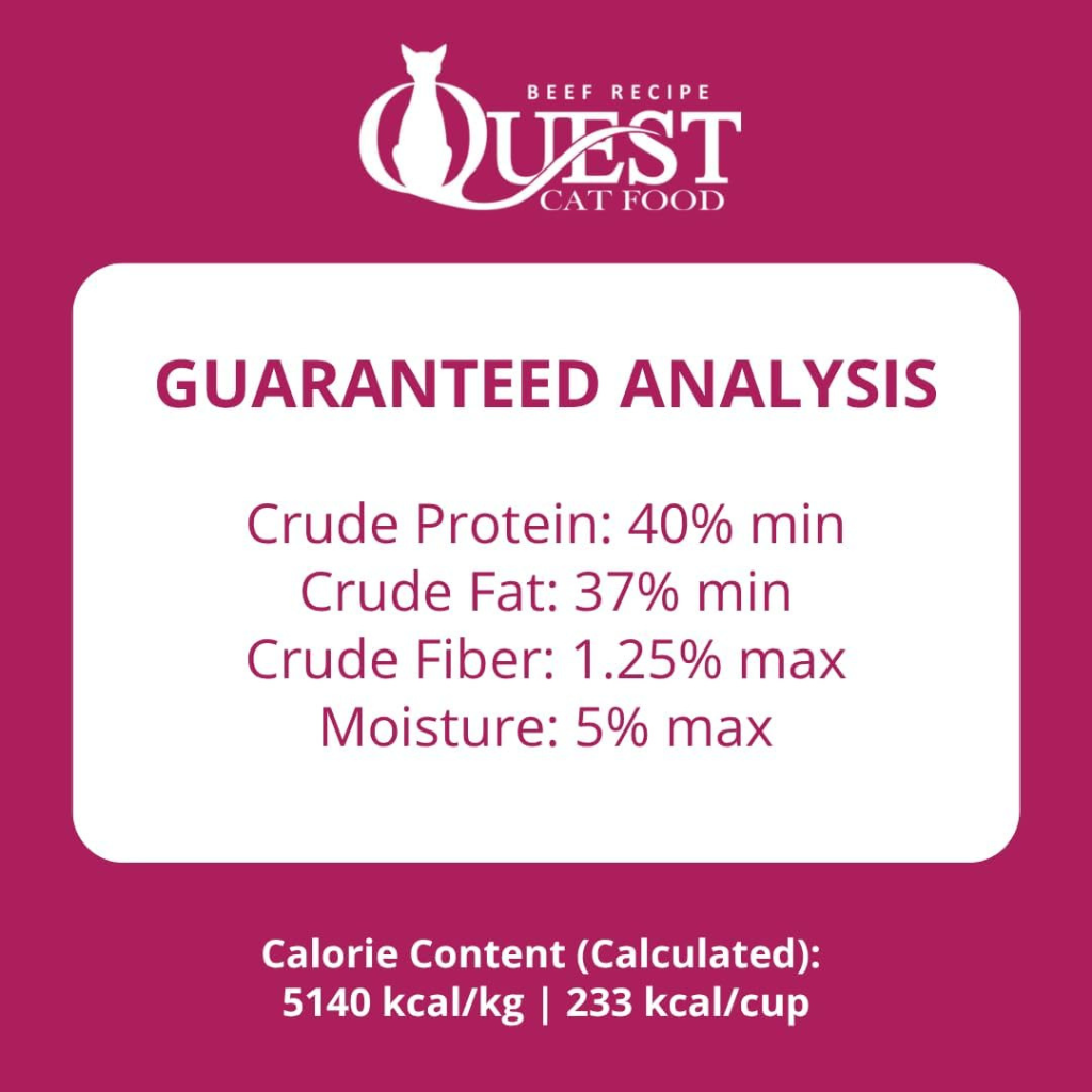 Steve’s Real Food Quest Beef Recipe Freeze-Dried Cat Food (10 oz) - Cat Food 7