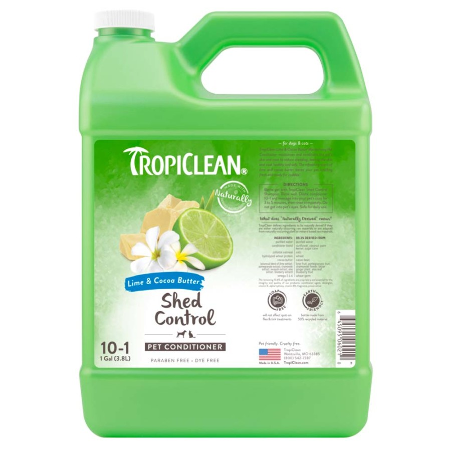 Tropiclean Lime & Cocoa Butter Shed Control Conditioner for Pets - Gallon - Pet Grooming 9