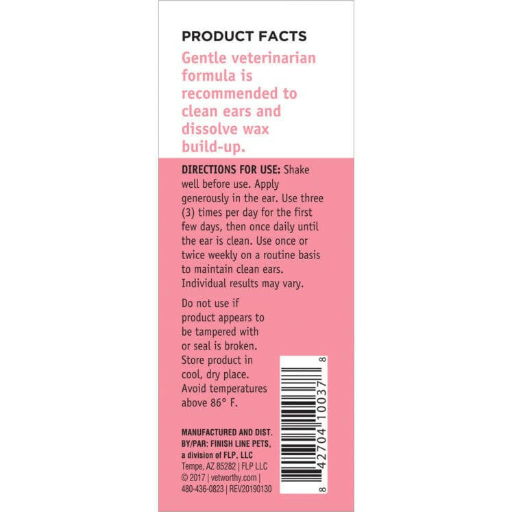 Vet Worthy Canine Ear Flush 8 oz - Dog Ear Care 2
