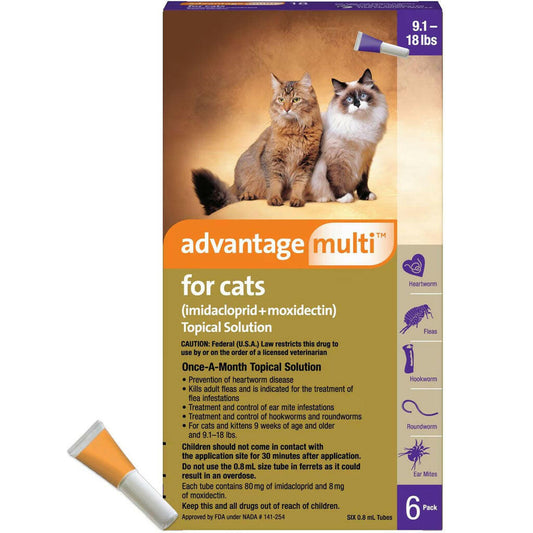 Advantage Multi for Cats, 9.1-18 lbs
