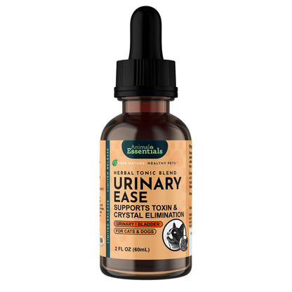 Animal Essentials Herbal Tonic Blend Healthy Urinary Ease Supports Toxin & Crystal Elimination for Dogs & Cats, 2-oz Dog Supplements & Vitamins.