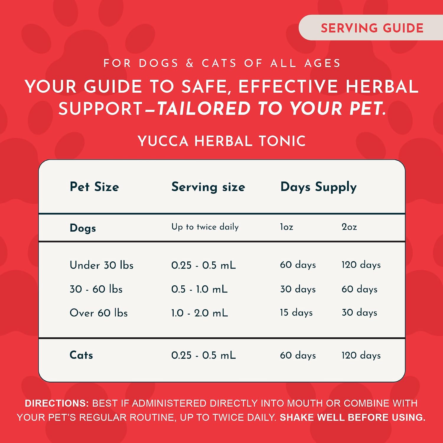 Animal Essentials Herbal Tonic Blend Joint Support Helps Stiffness & Soreness for Dogs & Cats - Dog Supplements &