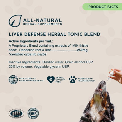 Animal Essentials Herbal Tonic Blend Liver Defense for Dogs & Cats - Dog Supplements & Vitamins 7