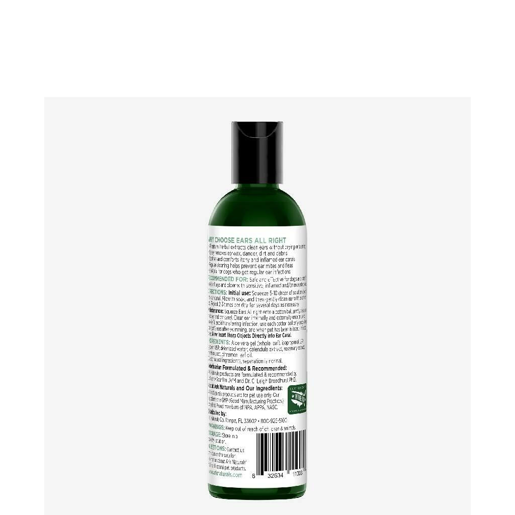 Ark Naturals Ears All Right Gentle Ear Cleanser For Dogs & Cats(4 oz)