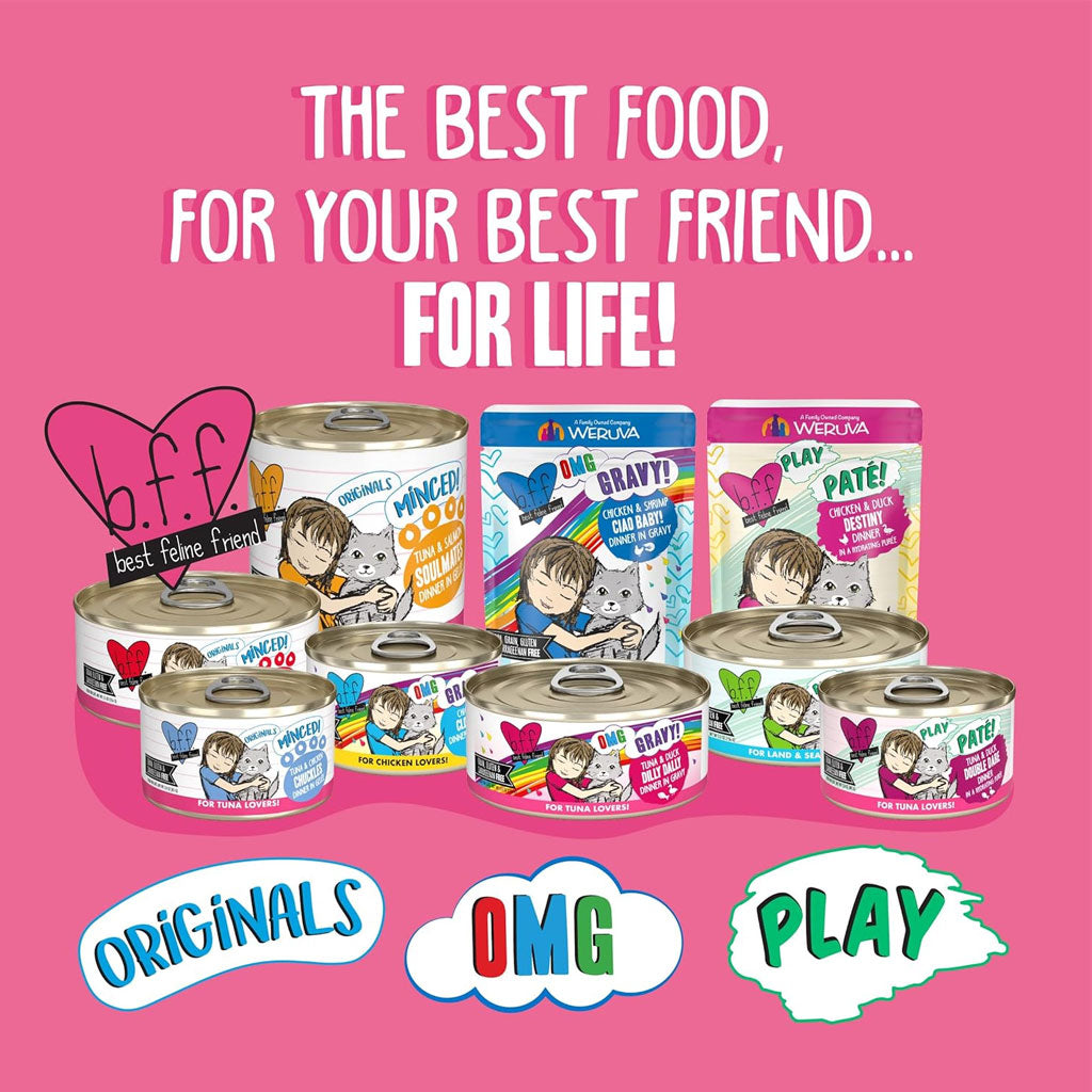 BFF Tuna & Shrimp Sweethearts Dinner in Gravy Canned Cat Food