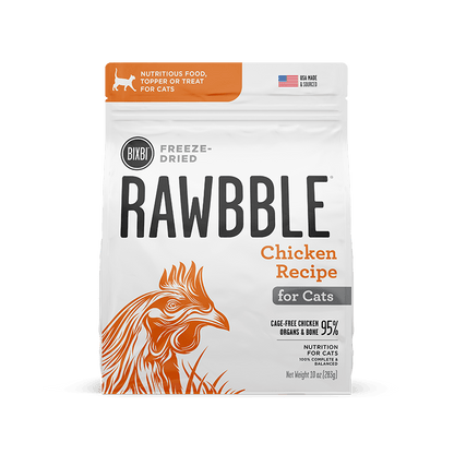 Bixbi Rawbble Freeze Dried Cat Food Chicken Recipe - 10 oz - Cat Food 1