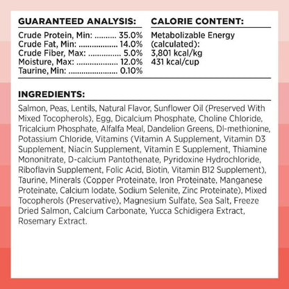 Bixbi Rawbble Grain-Free Salmon Recipe Raw Coated Dry Cat Food (3 lb)