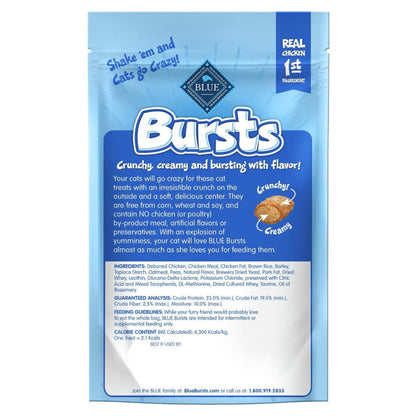 Blue Buffalo Bursts Crunch & Creamy Paw-Lickin Chicken Treats For Cat (2 oz)