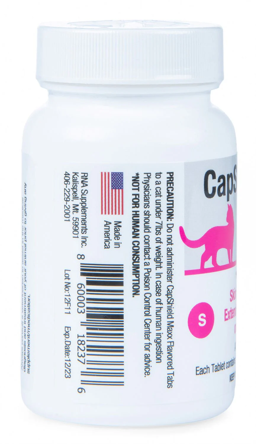 CapShield Maxx Flea Protection Supplement for Cats 7-15 lb (6 tablets) - Flea & Tick 2