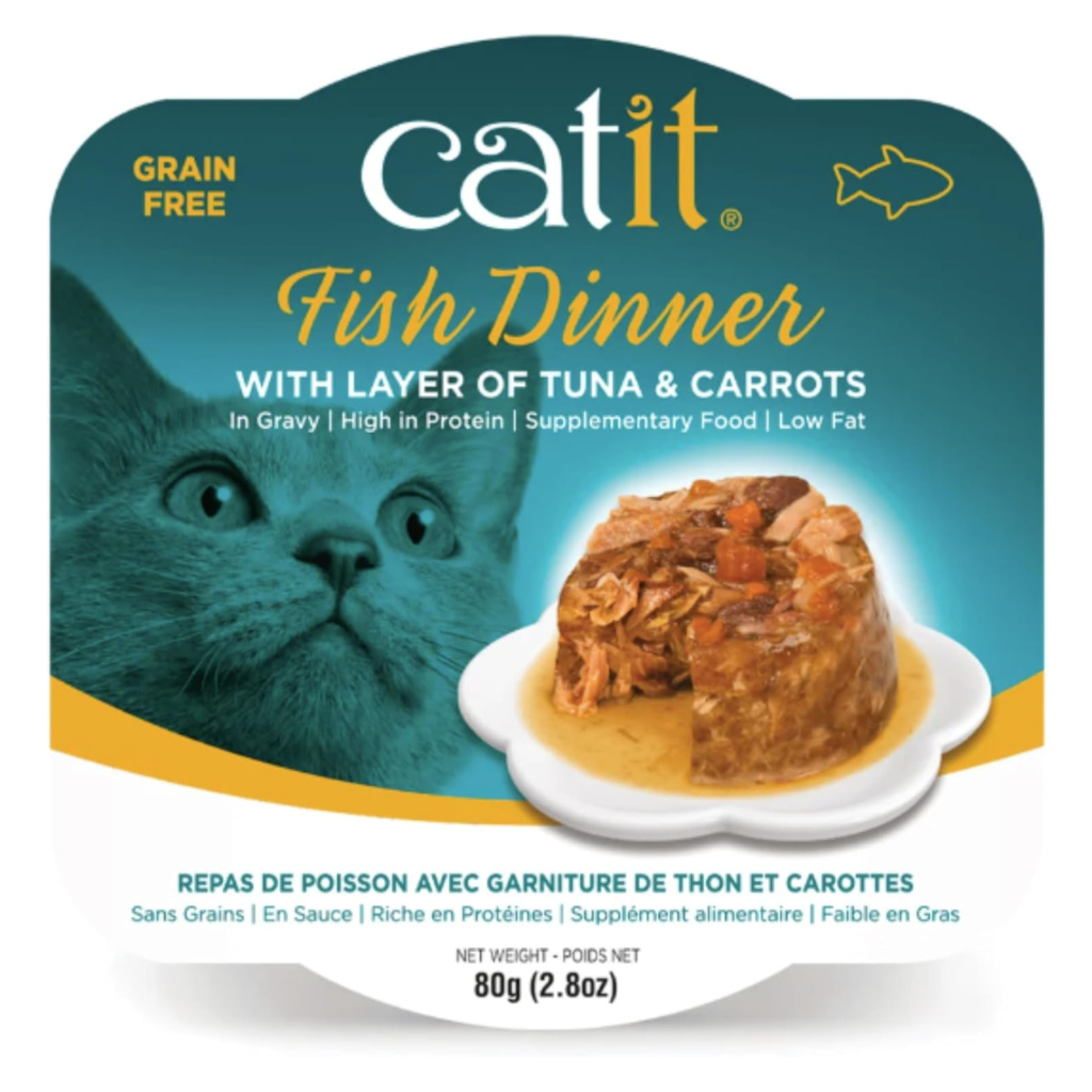 Catit Fish Dinner with Tuna & Carrot 2.8-oz - Cat Food 1