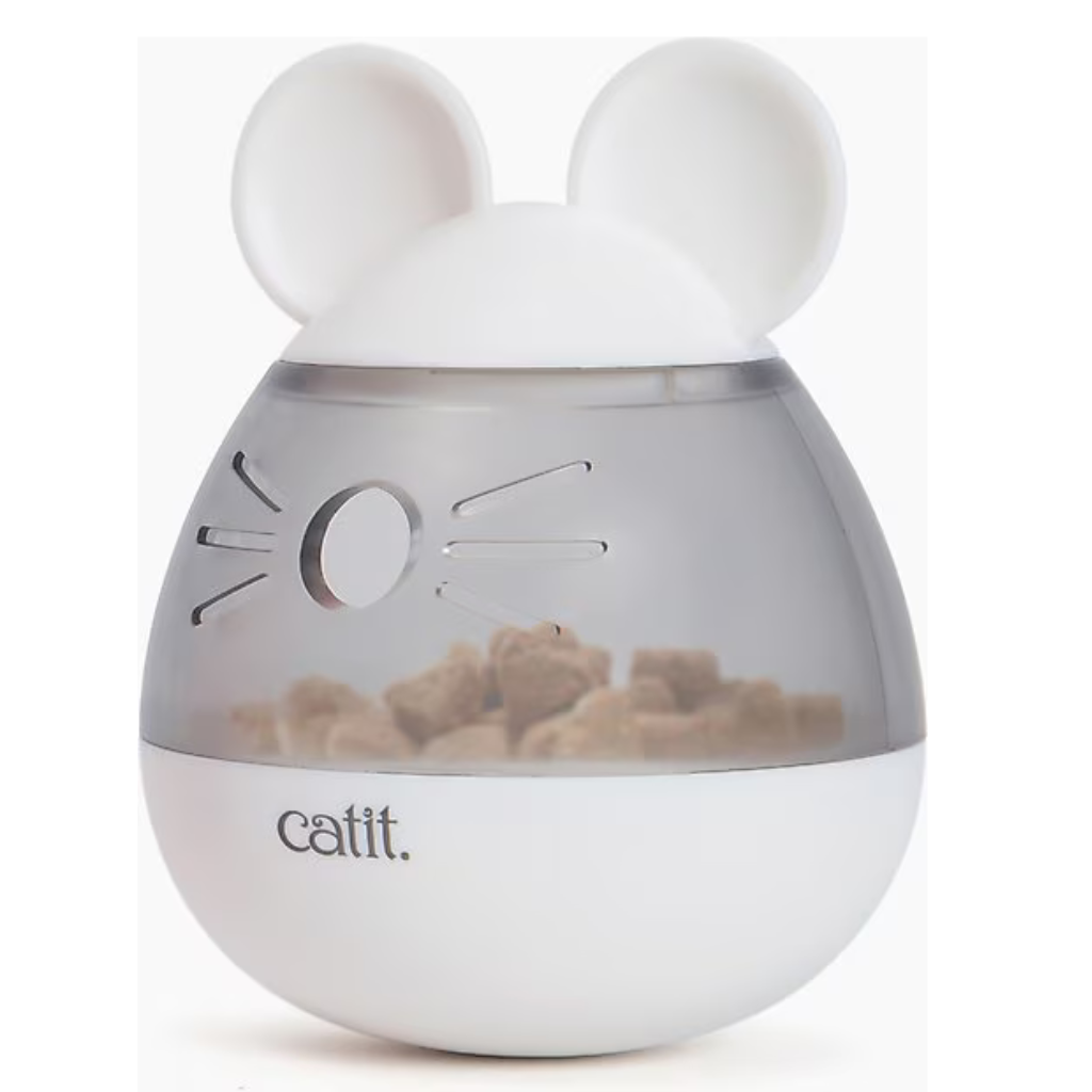 Catit PIXI Mouse Shape Treat Dispenser for Cats - Cat Bowls & Feeders 1