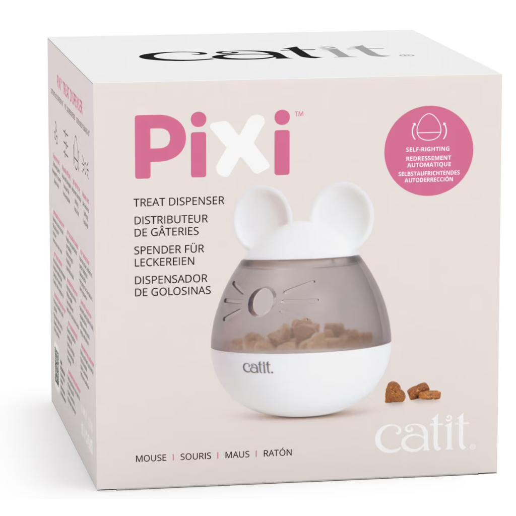 Catit PIXI Mouse Shape Treat Dispenser for Cats - Cat Bowls & Feeders 3