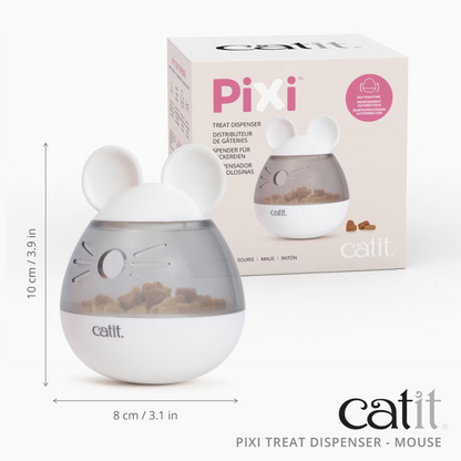 Catit PIXI Mouse Shape Treat Dispenser for Cats - Cat Bowls & Feeders 4