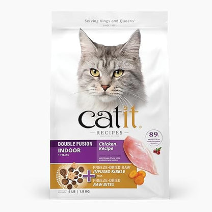 Catit Recipes Double Fusion Cat Food - Indoor / 4lb - Cat Food 8