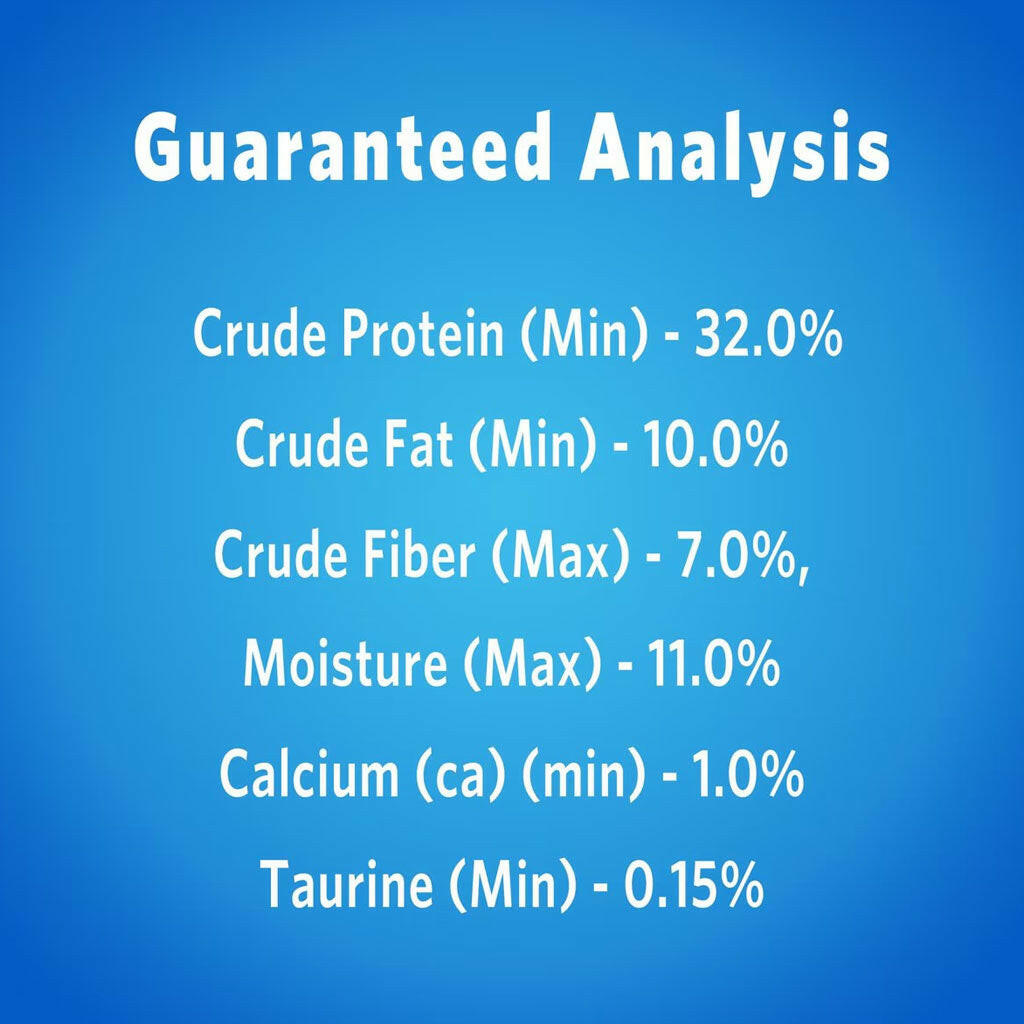 Guaranteed Analysis of Purina DentaLife Savory Salmon Crunchy Bites Dental Cat Treats