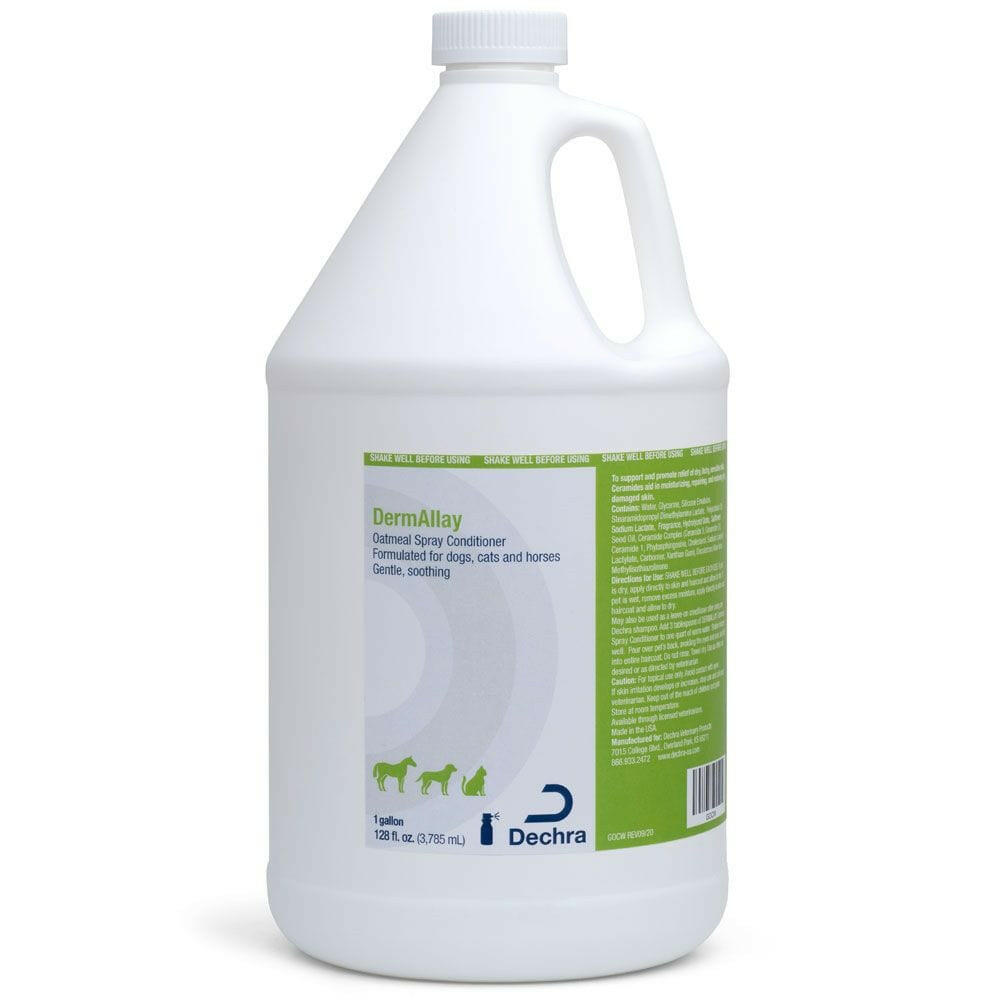 DermAllay Oatmeal Spray Conditioner for Cats Dogs & Horses - Gallon - Dog Grooming 3