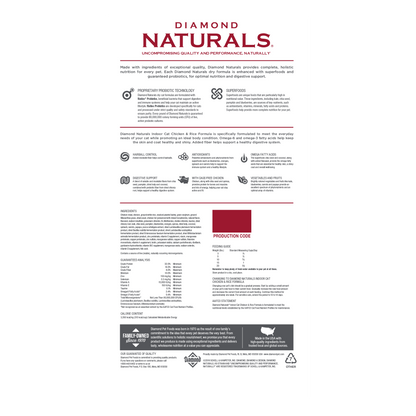 Diamond Naturals Chicken & Rice Indoor Cat Dry Food