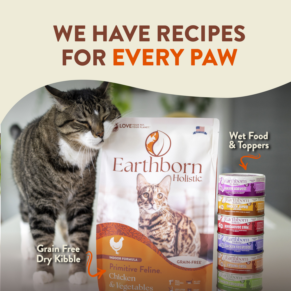 Earthborn Holistic Primitive Feline Grain-Free Dry Cat Food