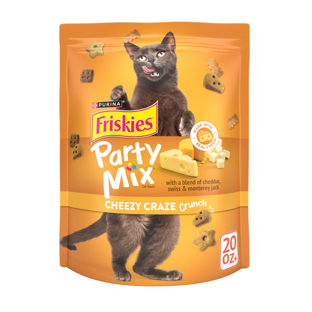 Friskies Party Mix Cheezy Craze Crunch Cat Treats - 20 oz - Cat Treats 11
