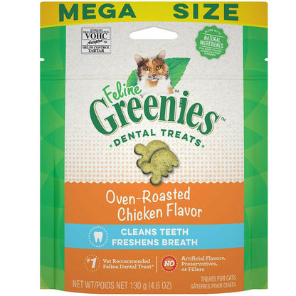 Greenies Feline Oven Roasted Chicken Flavor 4oz