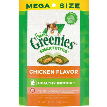 Greenies Feline SmartBites Healthy Indoor Chicken Flavor 4oz