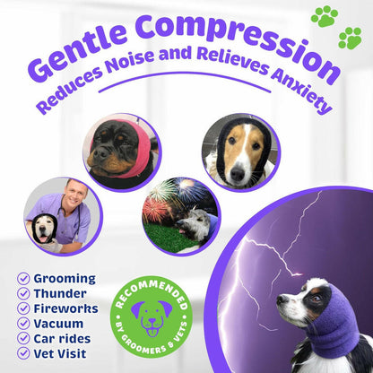 Happy Hoodie Calming Cap For Dogs BLUE -2 pack ( 1 large 1 small)