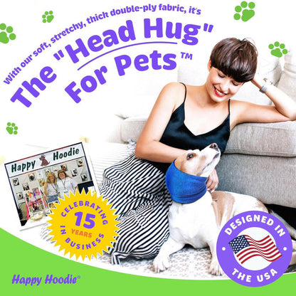 Happy Hoodie Calming Cap For Dogs PURPLE -2 pack ( 1 large 1 small)