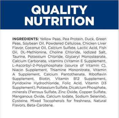 Hill's Prescription Diet d/d Food Sensitivities Duck & Green Pea Formula Dry Cat Food