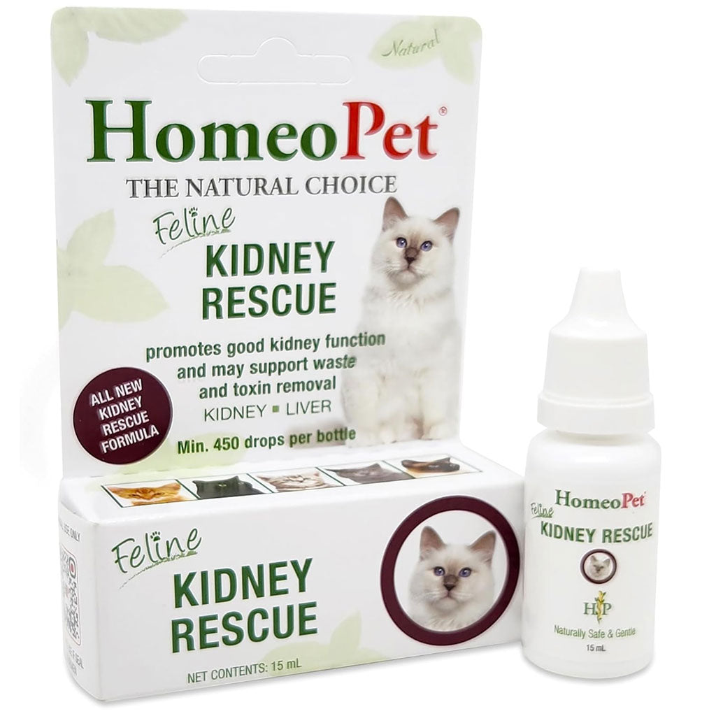 HomeoPet Feline Kidney Rescue 15-ml - Cat Health Care & Wellness 1