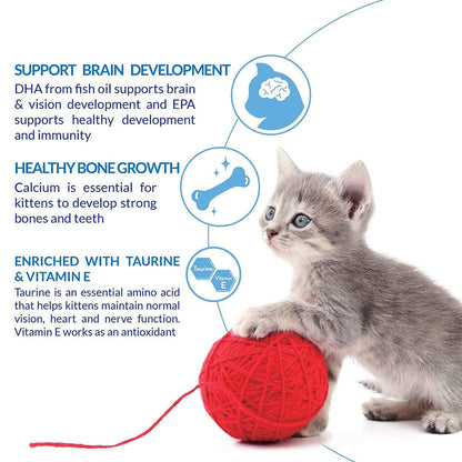 Inaba Churu for Kittens Chicken Recipe Puree Grain-Free Lickable Treat for Cats