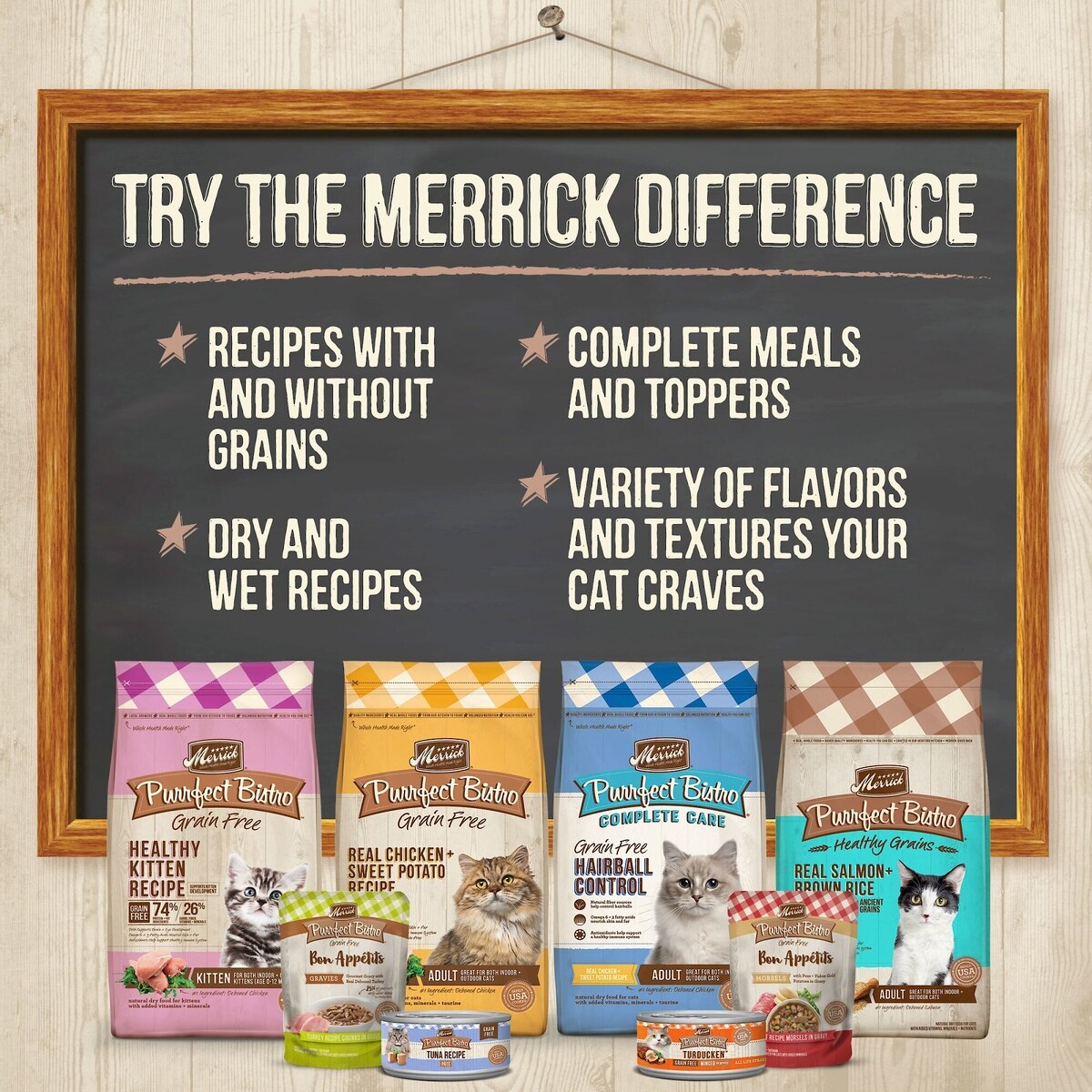 Merrick Purrfect Bistro Grain Free Bon Appetits Gravies Adult Wet Cat Food Chicken Recipe Chunks in Gravy (3 oz x 24