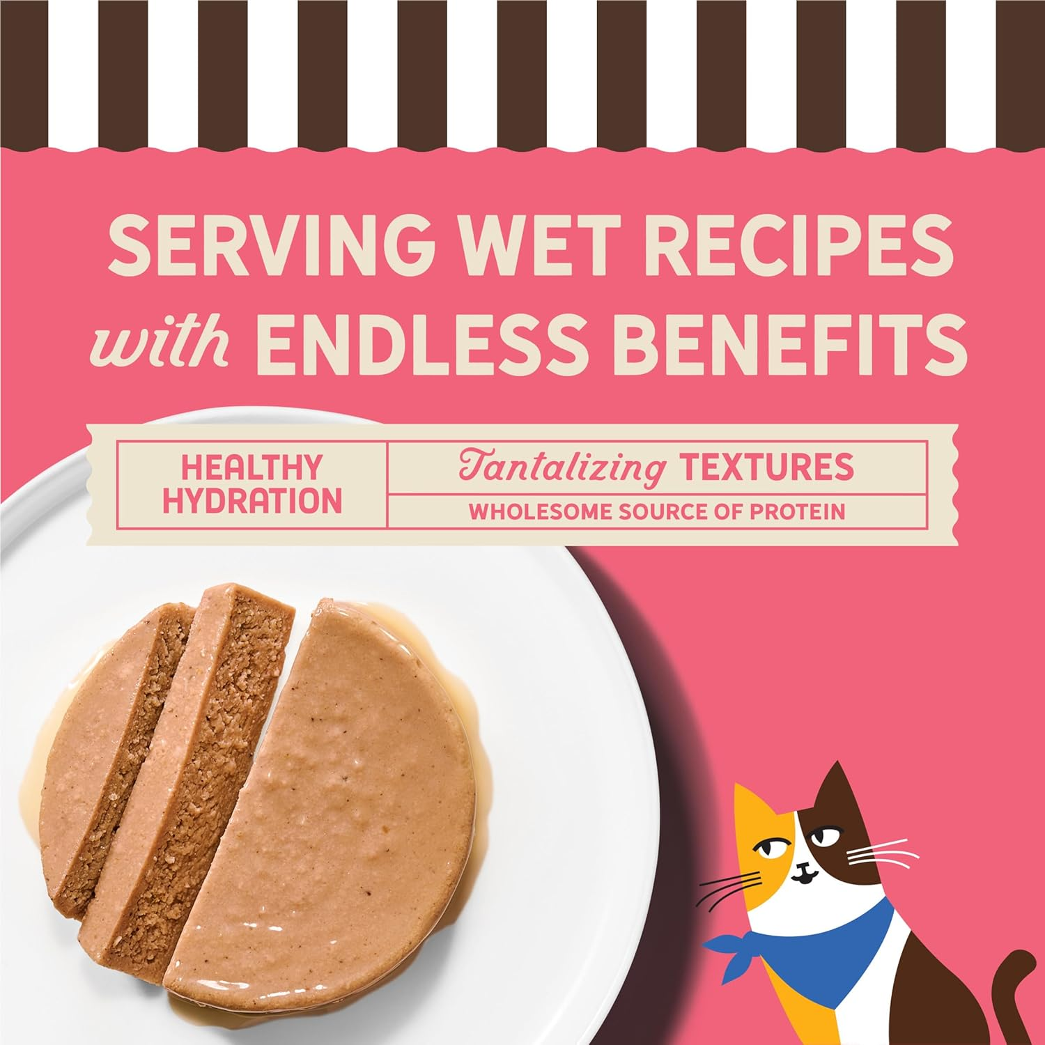 Merrick Purrfect Bistro Grain Free Premium Soft Canned Pate Adult Wet Cat Food High Protein Salmon Recipe 3-oz case