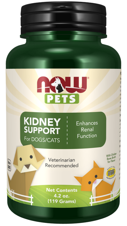 NOW Pets Kidney Support Dog & Cat Supplement 4.2-oz - Dog Kidney & Bladder Supplements 1
