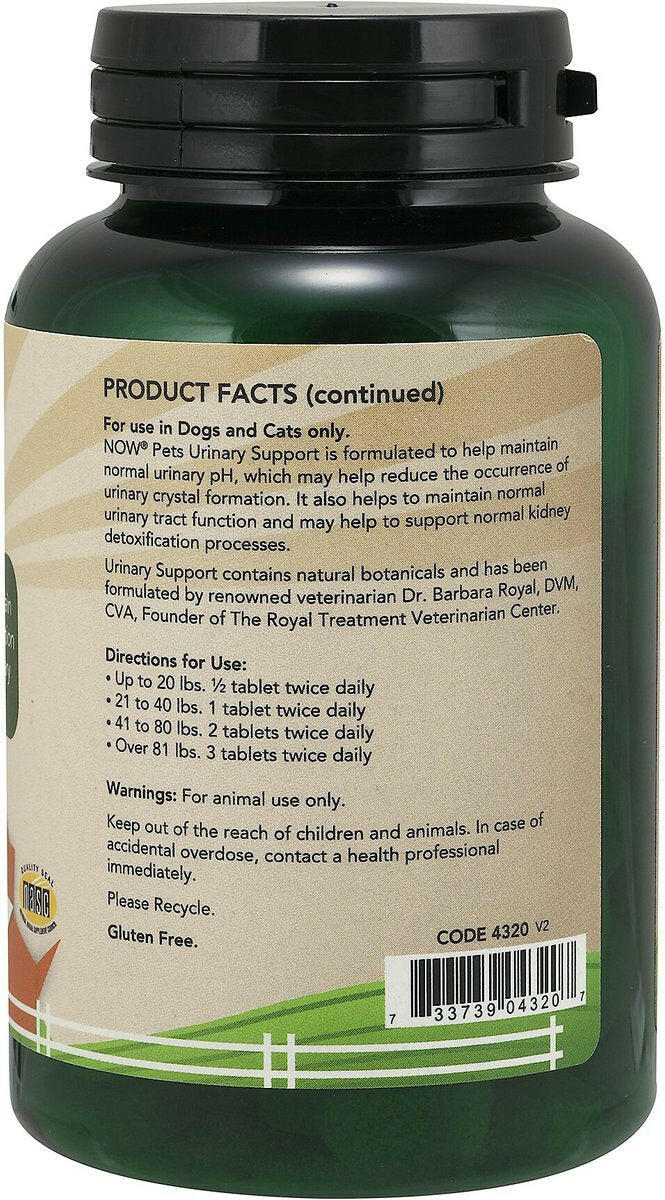 NOW Pets Urinary Support for Dog & Cat 90 ct - Dog Kidney & Bladder Supplements 3
