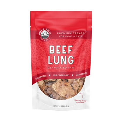 Oma’s Pride Dehydrated Beef Lung Dog & Cats Treats - 1.5 oz - Dog & Cat Treats 1