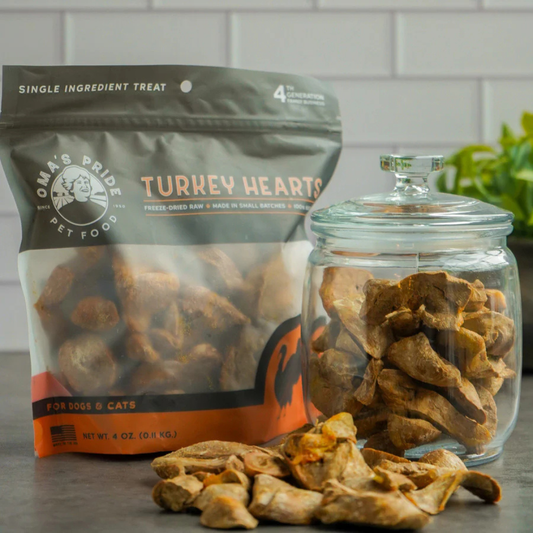 Oma’s Pride Freeze-Dried Turkey Heart Slices Dog & Cat Treats (1.5 oz) - Dog & Cat Treats 2