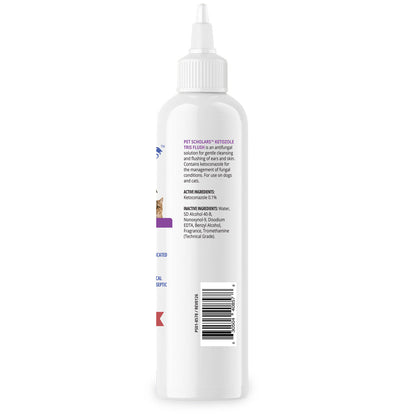 Pet Scholars Ketozole Tris Flush Anti-fungal Cleansing Solution 12 fl oz - All Dog Ear Care 10