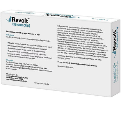 Revolt Topical Solution for Cats 5.1-15 lbs backside