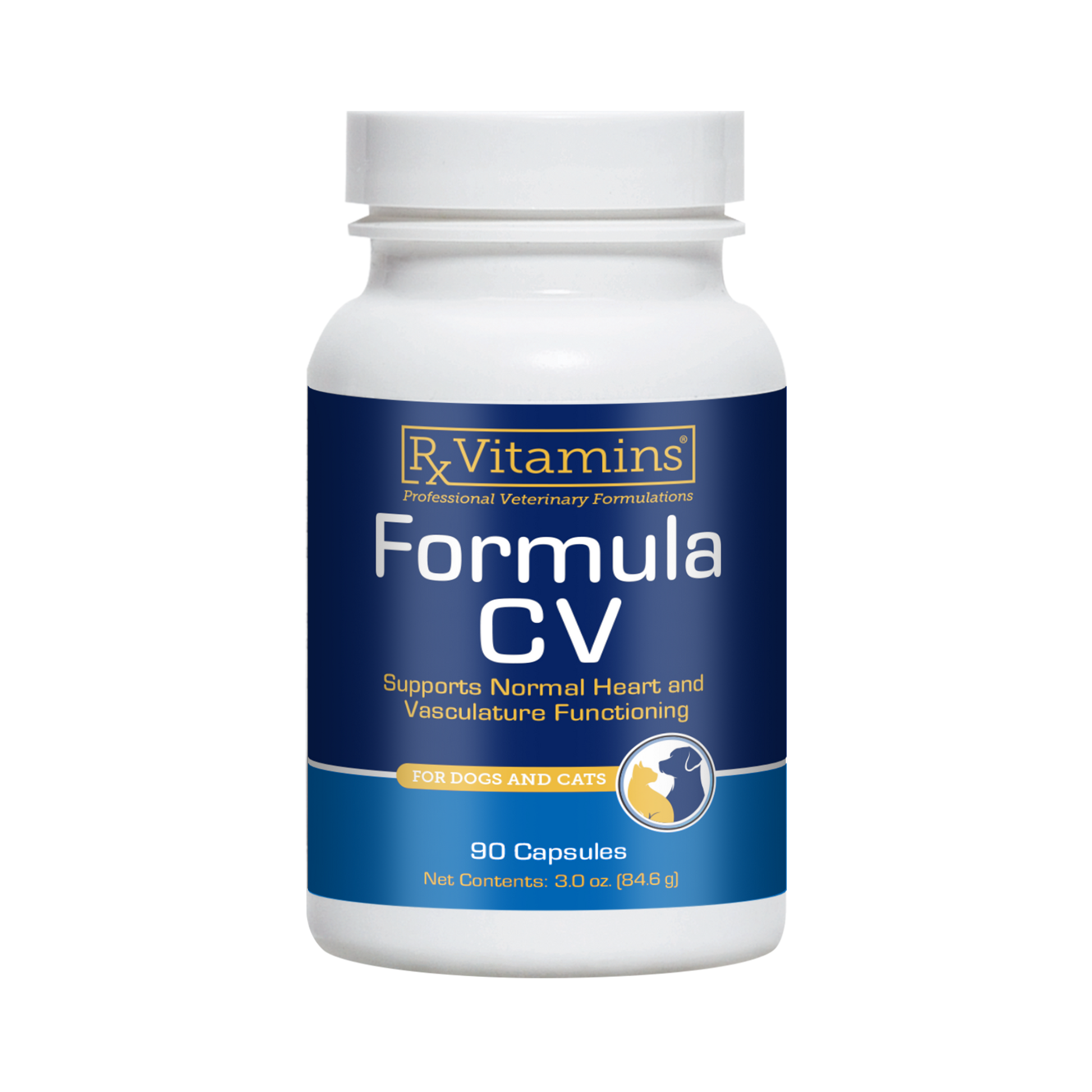 Rx Vitamins Formula CV For Dogs and Cats (90 caps) - Cat Supplements & Vitamins 1