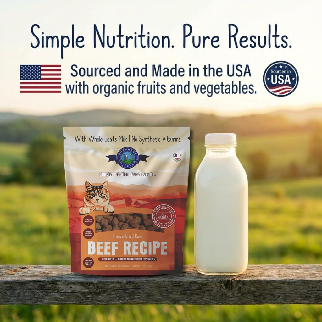 Shepherd Boy Farms Beef Recipe Freeze Dried Cat Food (12 oz) - Freeze-Dried Cat Food 3
