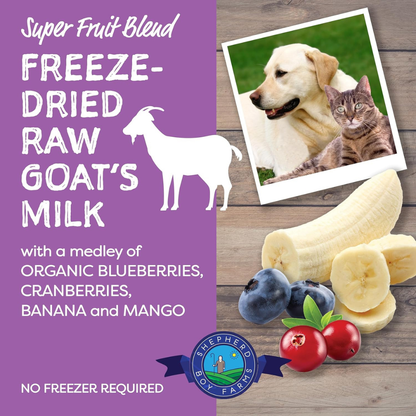 Shepherd Boy Farms Freeze Dried Raw Goat’s Milk - Freeze-Dried Cat Food 16