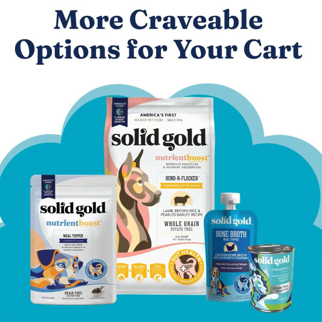 Solid Gold SeaMeal is a multifunctional supplement with natural ingredients that helps maintain your pet's healthy coat.
