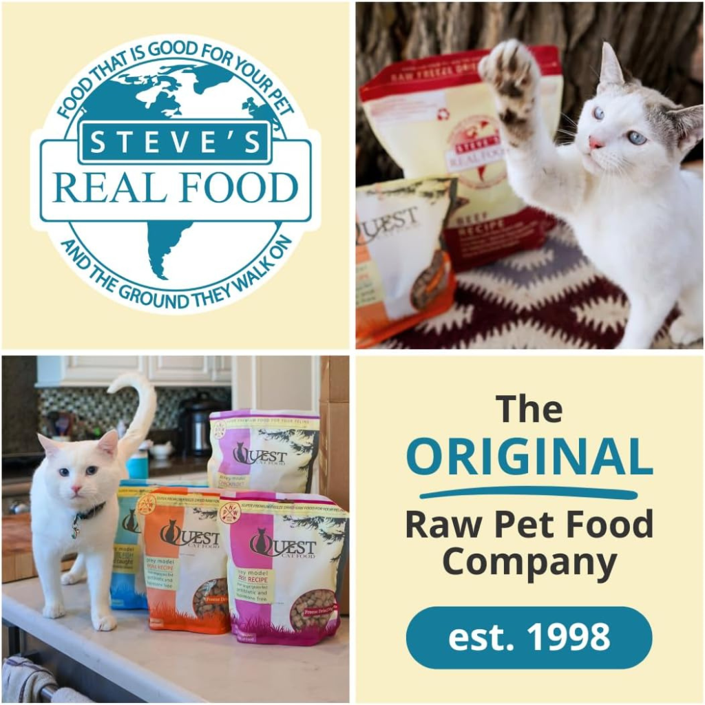 Steve’s Real Food Quest Pork Recipe Freeze-Dried Cat Food (10 oz) - Cat Food 6