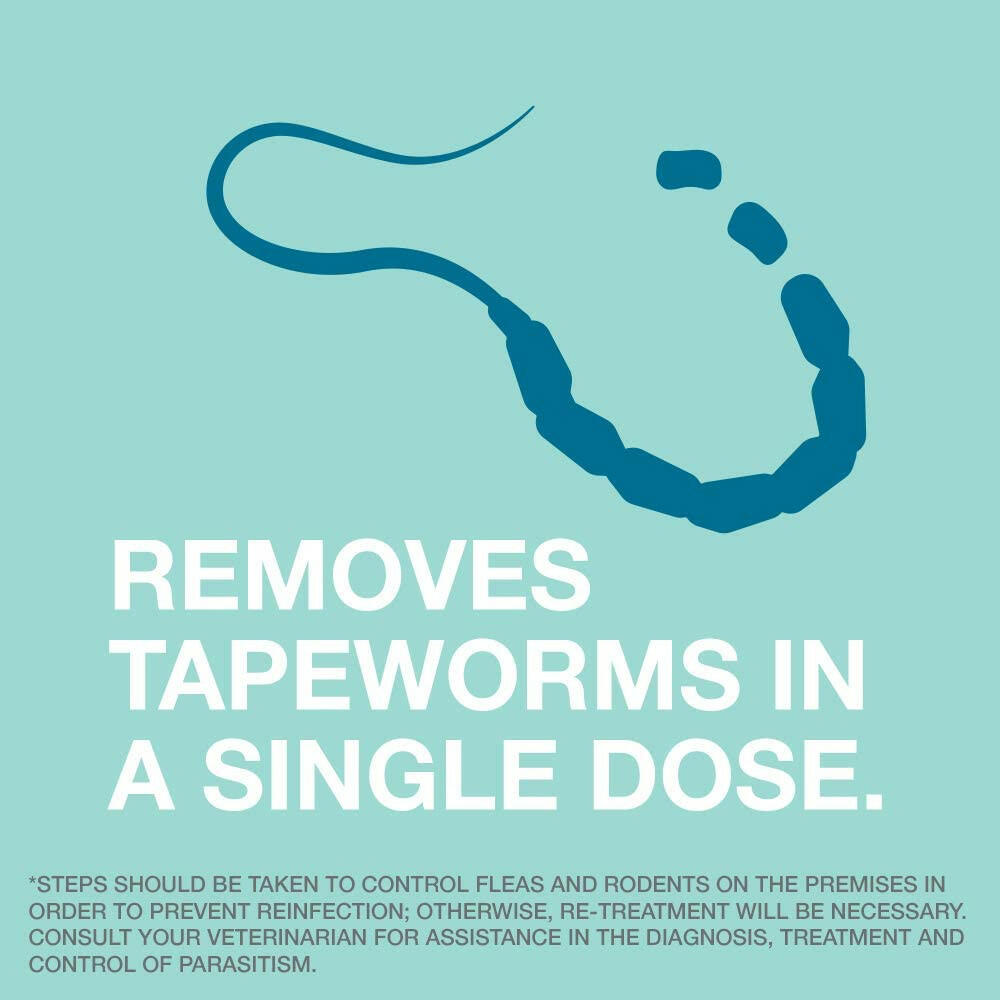 Tapeworm Dewormer for Cats (3 Tablets)