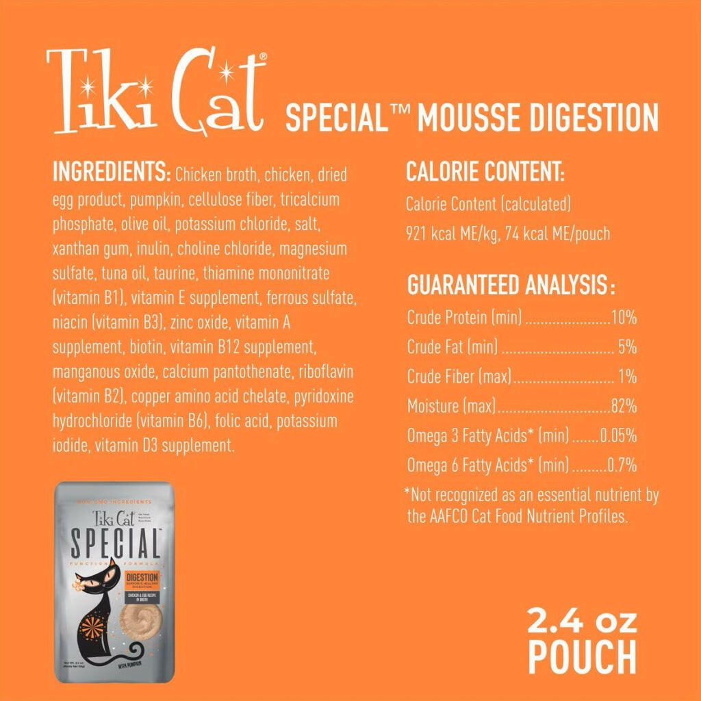 Tiki Cat Speical Mousse Digestion (2.4 oz x 12 pouches)