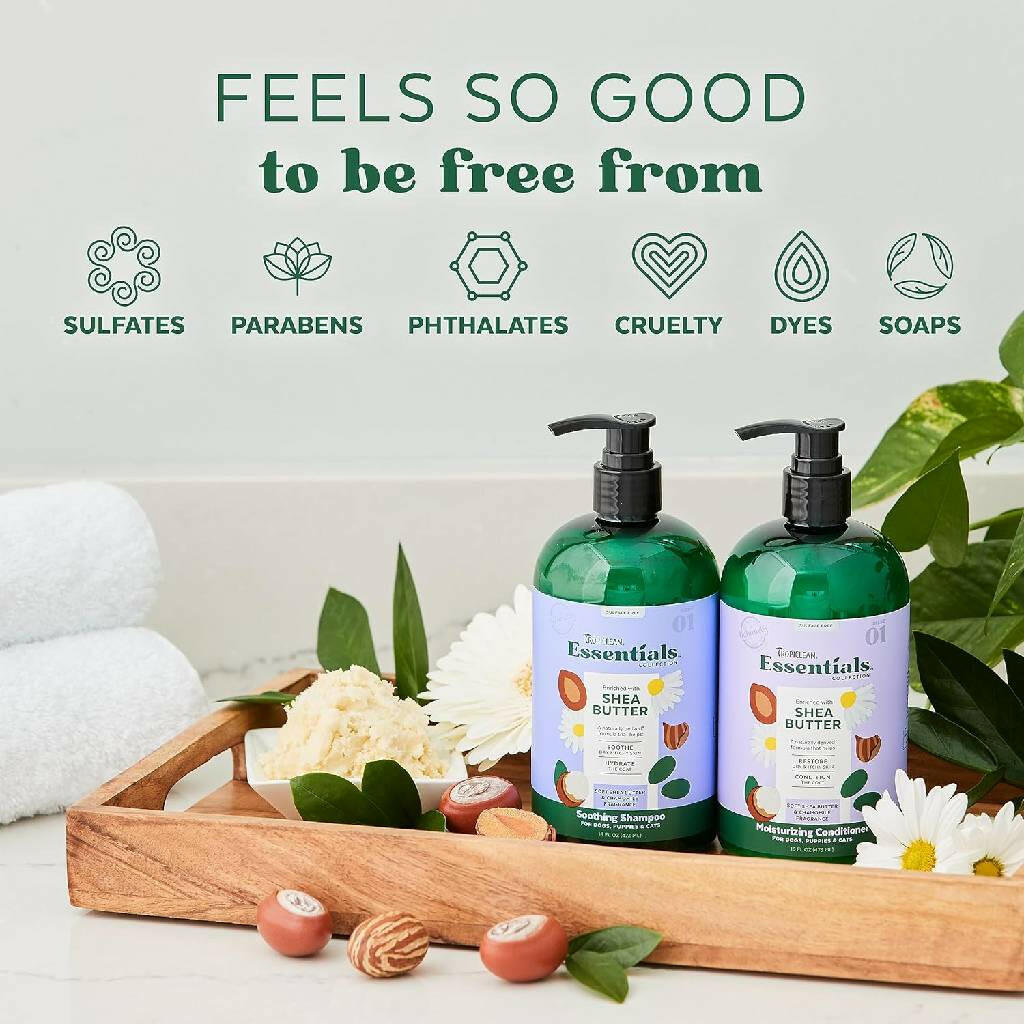TropiClean Essentials Shea Butter Conditioner for Dogs (16 oz)