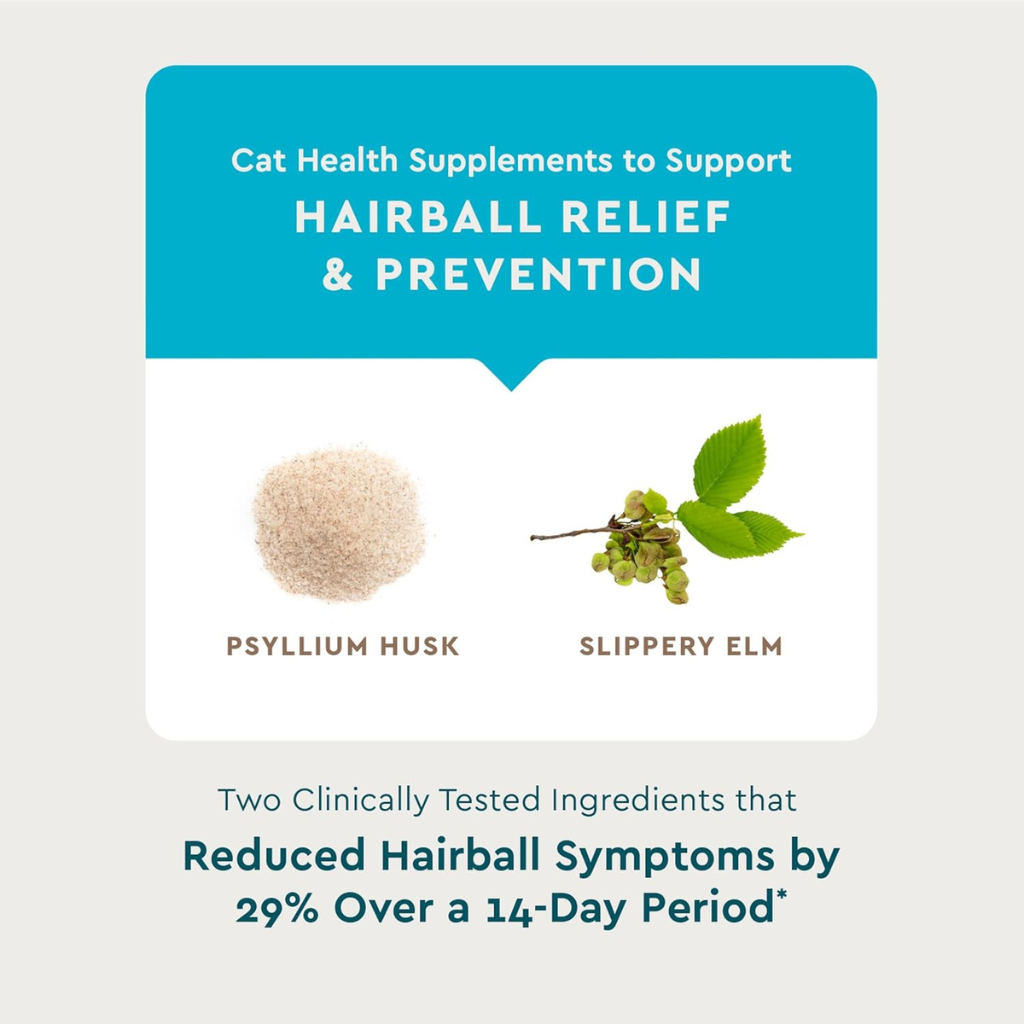 Vet IQ Hairball Relief Treats for Cats (30 Day Supply) - Cat Treats 8