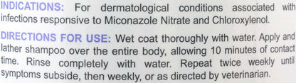 Sebozole Medicated Shampoo for Dogs, Cats & Horses
